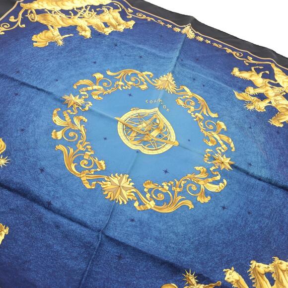 HERMES Black Silk Scarf - Picture 7 of 7